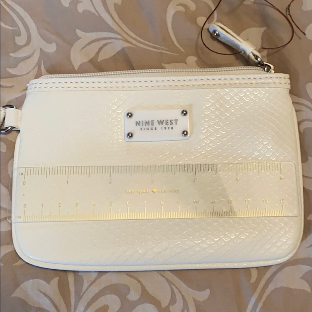 Nine West White Wristlet - Picture 4 of 5